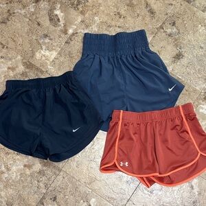 Nike & Under Armour - Women's Athletic Shorts bundle (size small)